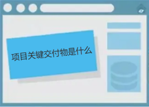 项目关键交付物是什么
